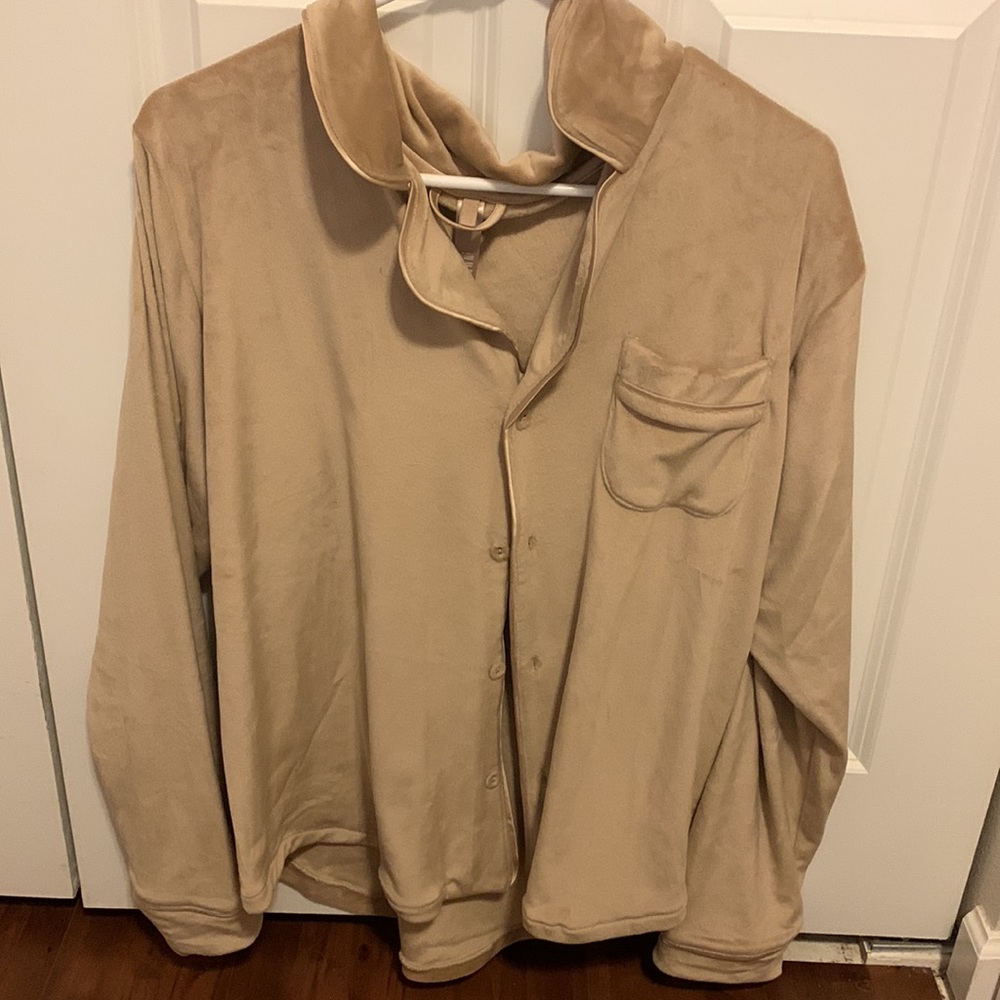 Skims Velour Sleep Top